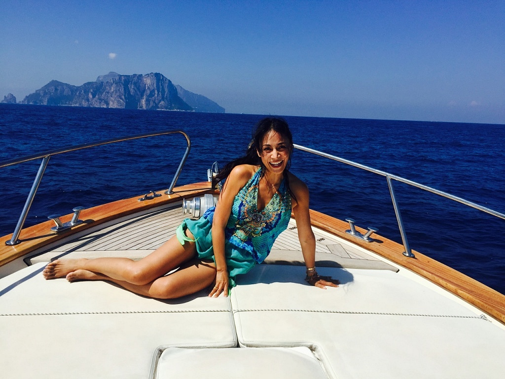 the boat trip to Capri